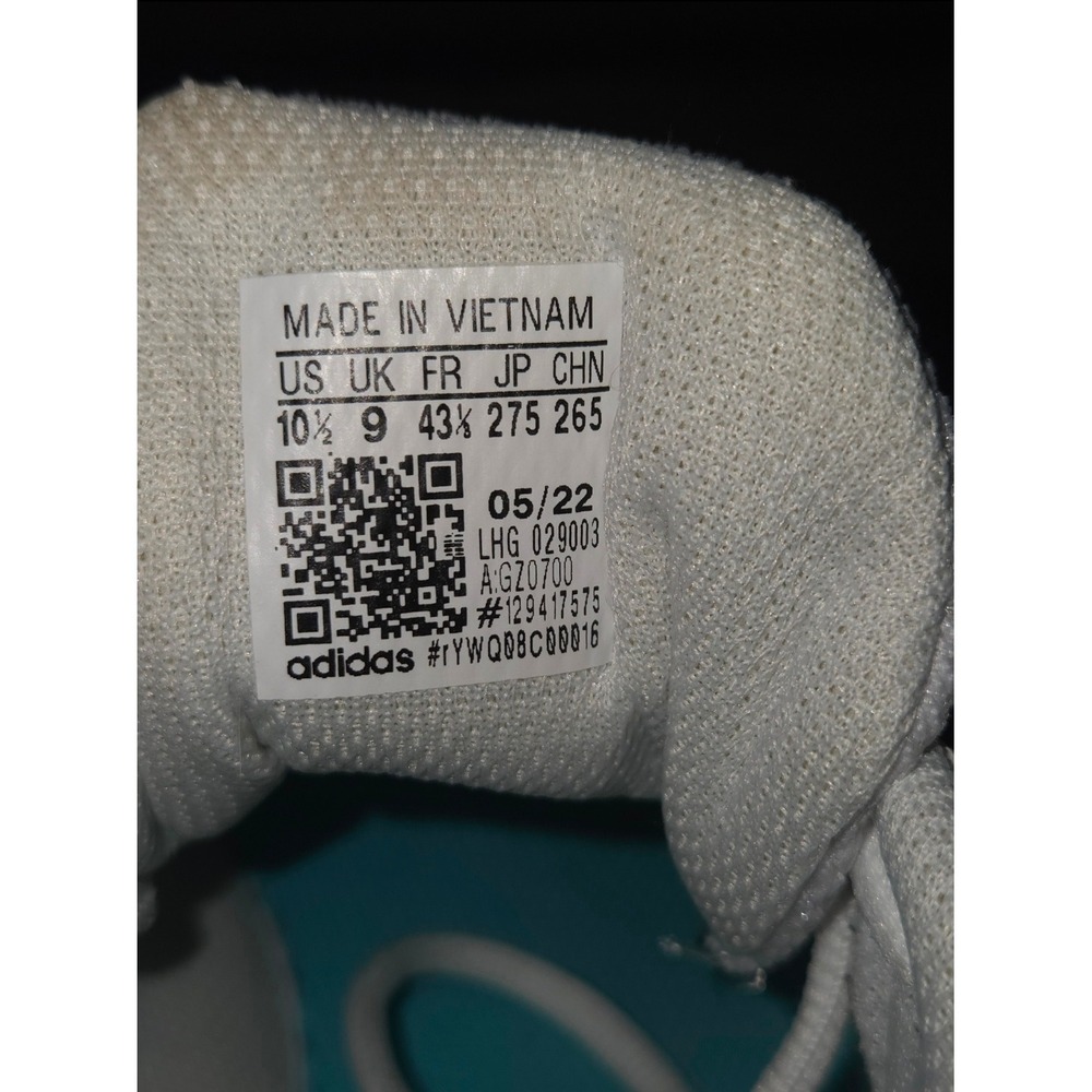 Adidas Gamecourt 2 Women's Tennis Shoes White Aqua GZ0700 Size 10.5 - Picture 4 of 5